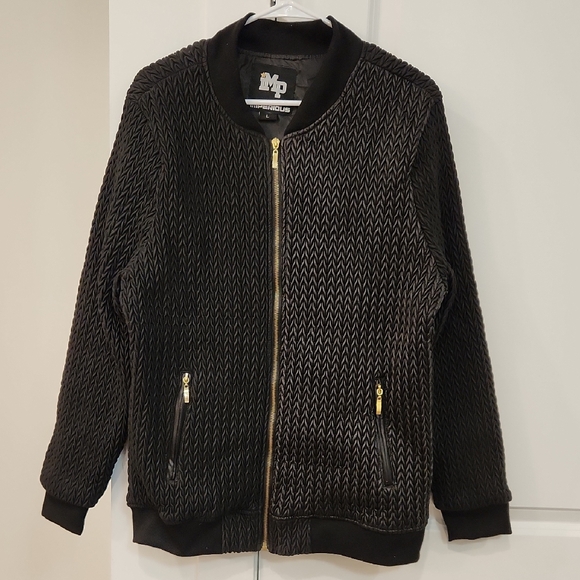 Other - NWOT Black Unique Jacket with Gold Accents